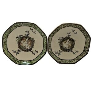 Antique Royal Doulton Saucerers Piping Songs Of Pleasant Glee Set of Two SEE‎